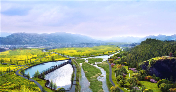 平江河干流龙凤花海段狮子山鸟瞰效果图.jpg